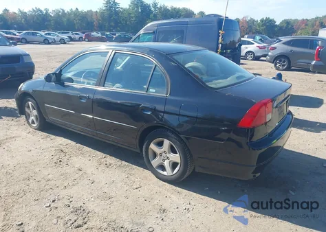 2004 Honda Civic Ex from USA, damaged, VIN 2HGES26744H537604